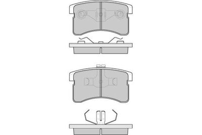 Комплект тормозных колодок, дисковый тормоз E.T.F. 12-0751 для DAIHATSU CUORE