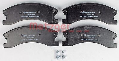 BREMSBELAGSATZ SCHEIBENBREMSE METZGER AUTOTEILE 1170439 1