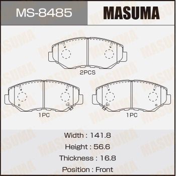 Комплект тормозных колодок MASUMA MS-8485 для HONDA CR-V