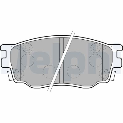 Комплект тормозных колодок, дисковый тормоз LP1916