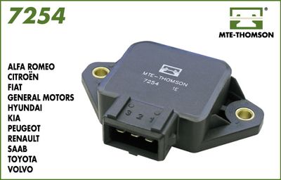 MTE-THOMSON 7254 Датчик положения дроссельной заслонки  для VOLVO S90 (Вольво С90)