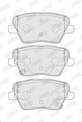 BREMSBELAGSATZ SCHEIBENBREMSE JURID 574074J 1