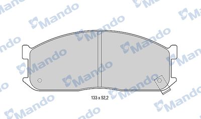 Комплект тормозных колодок, дисковый тормоз MANDO MBF015585 для KIA BONGO