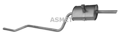 ASMET 20.025 Глушитель выхлопных газов  для TOYOTA COROLLA Liftback (_E11_) 1.4 (EE111_)