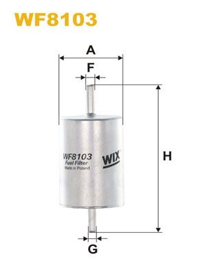 Fuel Filter WIX FILTERS WF8103