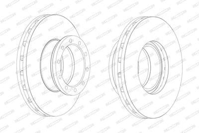 Bromsskiva FERODO FCR151A