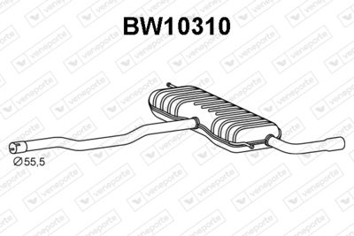 Глушитель выхлопных газов конечный VENEPORTE BW10310 для BMW 2