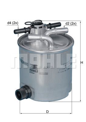 MAHLE KL 404/16 Топливный фильтр  для DACIA LOGAN (Дача Логан)