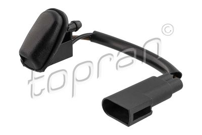 Plovimo skysčio purkštukas, priekinis langas