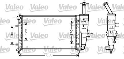 Радиатор, охлаждение двигателя VALEO 734459 для FIAT PUNTO