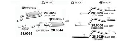 Układ wydechowy ASSO ART4454