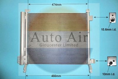 Condenser, air conditioning Auto Air Gloucester 16-9991