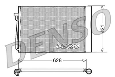 Конденсатор, кондиционер DENSO DCN05018 для BMW 6