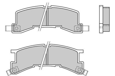 Комплект тормозных колодок, дисковый тормоз E.T.F. 12-0404 для ISUZU PIAZZA
