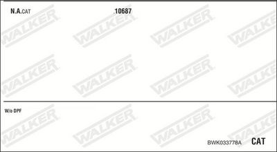 ABGASANLAGE WALKER BWK033778A
