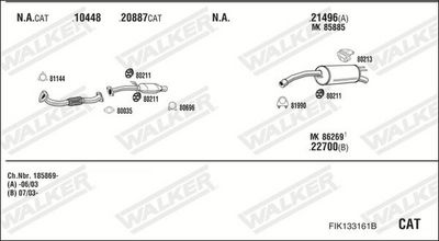 ABGASANLAGE WALKER FIK133161B