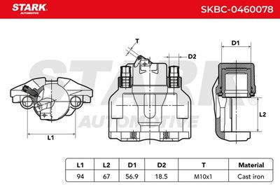 спирачен апарат STARK SKBC-0460078