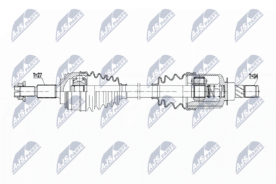 Wał napędowy NTY NPW-RE-202