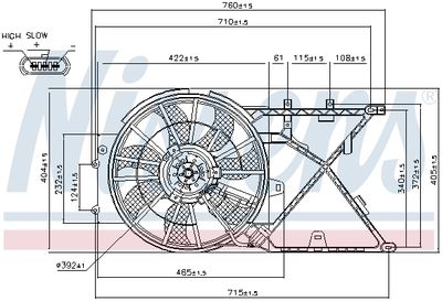 VENTILATOR RADIATOR NISSENS 85210 5