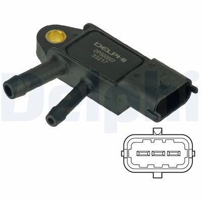 DELPHI Sensor, Abgasdruck (DPS00007)