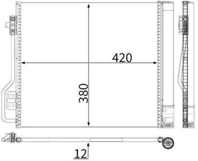 CONDENSATOR CLIMATIZARE MAHLE AC488000P