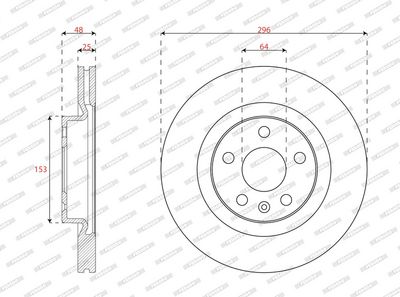 BREMSSCHEIBE FERODO DDF3036C