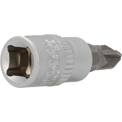 Brilliant Tools BT020802 Nástrčný ořech s bitem 1/4", s křížovou drážkou PZ, PZ2