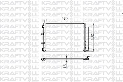 KRAFTVOLL GERMANY 08060165 Радиатор кондиционера  для FORD  (Форд Фокус)