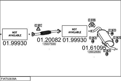 SISTEM DE ESAPAMENT MTS FIAT52839A059928