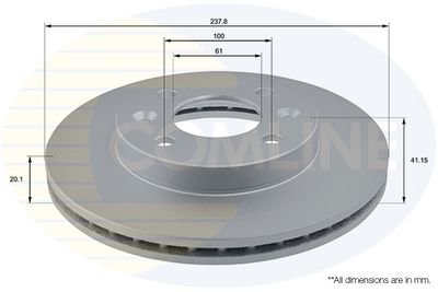 спирачен диск COMLINE ADC1505V