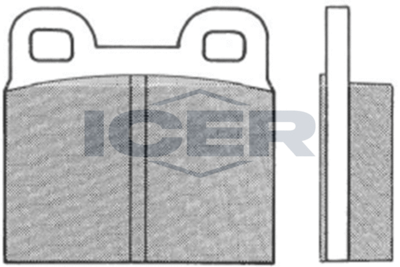 Комплект тормозных колодок, дисковый тормоз ICER 180086 для BMW 2500-3.3