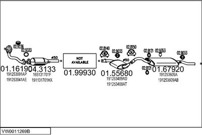 SISTEM DE ESAPAMENT MTS VW0011269B001649