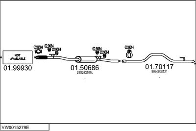 SISTEM DE ESAPAMENT MTS VW0015279E019418