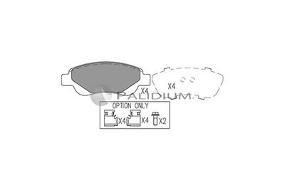 Комплект тормозных колодок, дисковый тормоз ASHUKI by Palidium P1-1024 для GEELY PANDA
