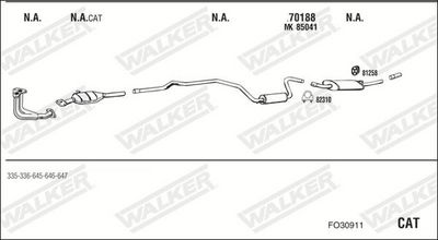 Изпускателна система WALKER FO30911