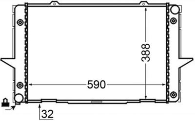 RADIATOR RACIRE MOTOR MAHLE CR764000S 1