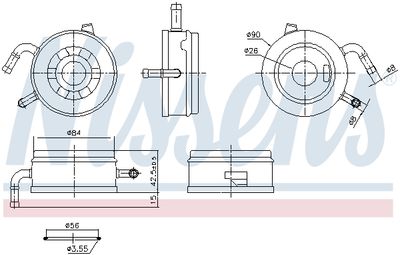 RADIATOR ULEI ULEI MOTOR NISSENS 91470