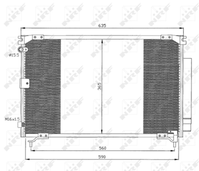 Конденсатор, кондиционер WILMINK GROUP WG2160851 для TOYOTA PICNIC