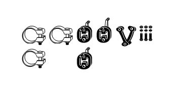 SET MONTARE SISTEM DE ESAPAMENT