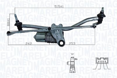 SISTEM STERGATOR PARBRIZ MAGNETI MARELLI 064351745010