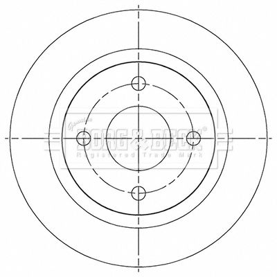 BORG & BECK BBD5499 Тормозные диски для FORD (Форд Фиеста)
