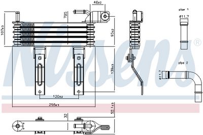 RADIATOR RACIRE ULEI CUTIE DE VITEZE AUTOMATA NISSENS 91155