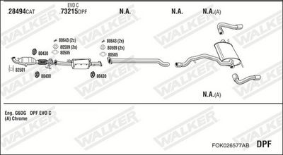 ABGASANLAGE WALKER FOK026577AB