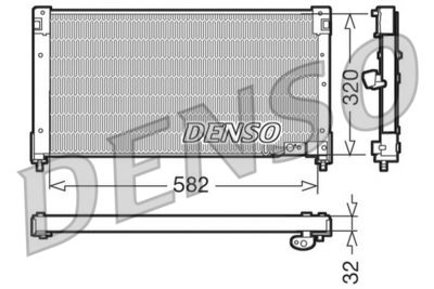 DENSO Condensor, airconditioning (DCN40001)