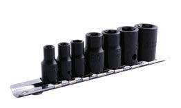 Laser Tools Impact Star Socket Set 3/8"D, 1/4"D 7pc