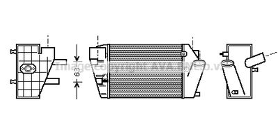 AVA QUALITY COOLING AIA4187 Интеркулер  для AUDI A4 B6 Avant (8E5) 2.5 TDI quattro
