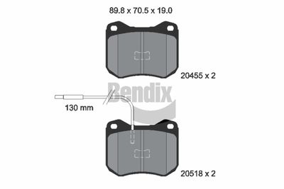 SET PLACUTE FRANA FRANA DISC BENDIX Braking BPD1706