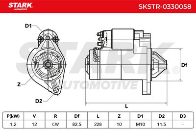 стартер STARK SKSTR-0330058
