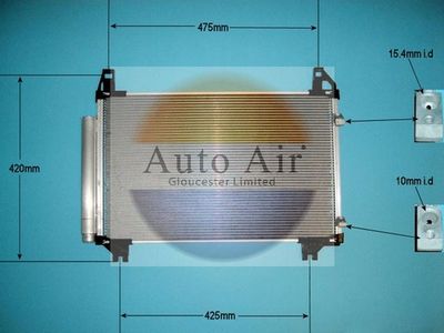 Condenser, air conditioning Auto Air Gloucester 16-9956