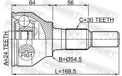 Joint Kit, drive shaft 1010-C140